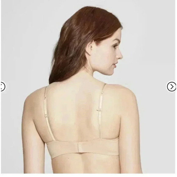 Auden Women's 38DDD Nursing Lightly Lined Wirefree Bra Pearl Tan - Picture 2 of 11